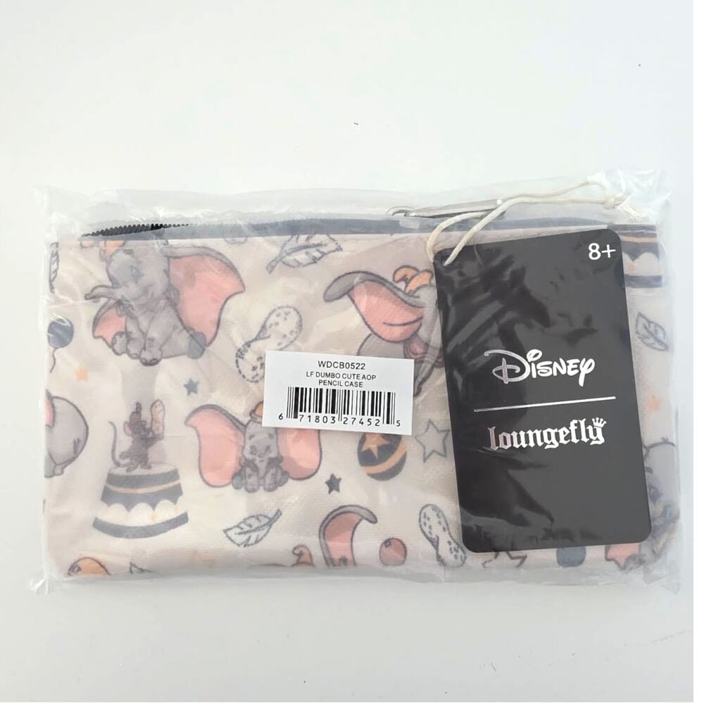 Loungefly Dumbo Cute Circus All-Over Print Nylon Pouch / Cosmetic Bag | NWT - Picture 3 of 3